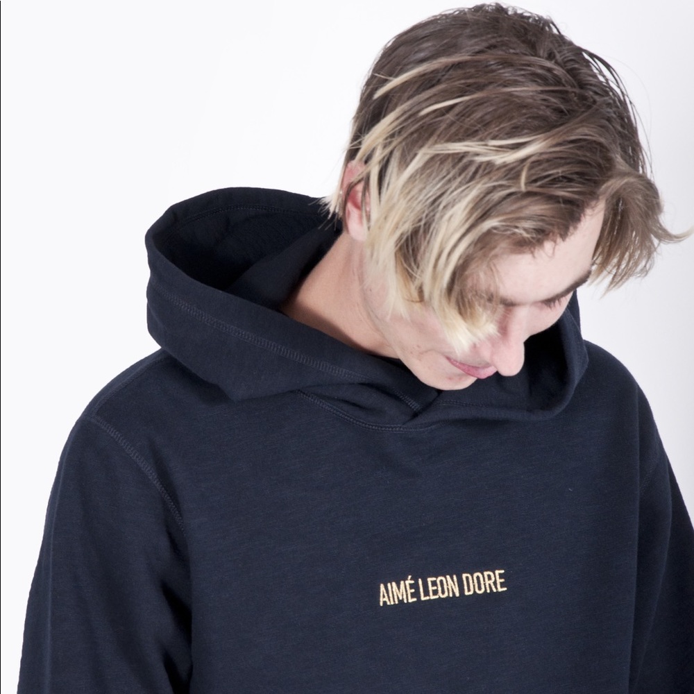 Aime Leon Dore Black Kanga Logo Hoodie